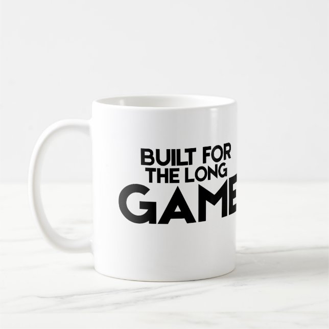 Built For The Long Game Classic Minimalist Mug (Left)