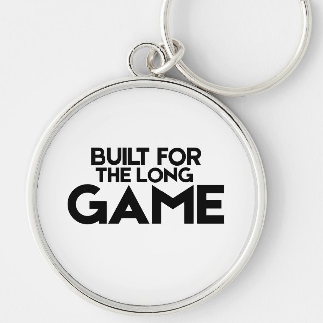 Built For The Long Game Minimalist Key Ring (Front)