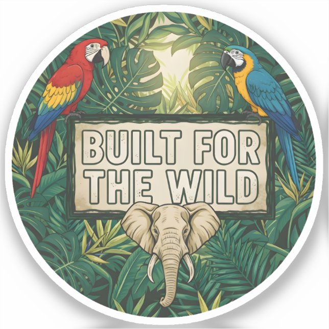 Built for the Wild Sticker (Front)