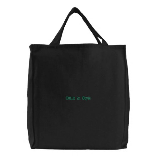 Built in Style Embroidered Tote Bag