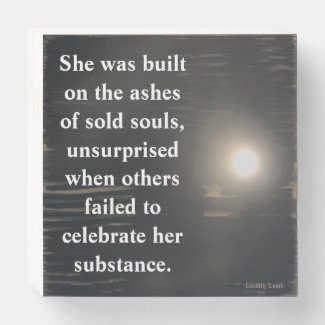 Built on Ashes Wood Box Sign