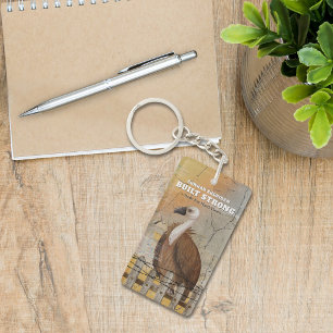 Built Strong Personalized Encouragement  Keychain