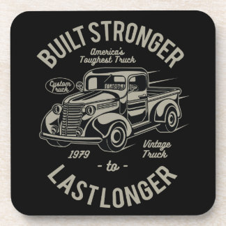 Built Stronger to Last Longer | USA Toughest Truck Beverage Coaster