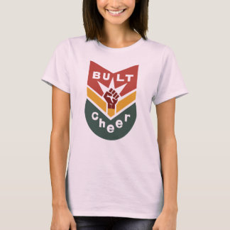 BUILT TO CHEER Raised-Fist Badge T-Shirt