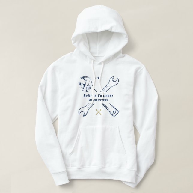 Built to Engineer Mechanical Engineering Hoodie (Design Front)