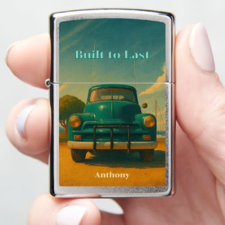Built to Last – Retro Midcentury Farm Pickup Truck Zippo Lighter