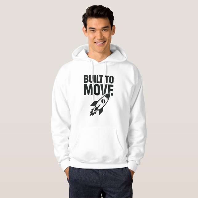 Built to Move T-Shirt Hoodie (Front Full)