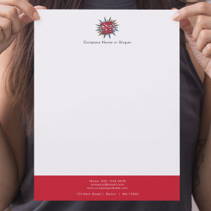 Buisness Logo Upload Modern Simple Letterhead