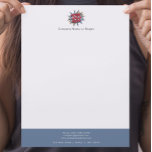 Buisness Logo Upload Modern Simple  Letterhead<br><div class="desc">Create your own company-branded letter head with our easy-to-use, clean, and modern logo upload template. Simply click 'personalize' to upload your company logo or crest, your slogan or strapline, and your company's contact information. If you don't want a strapline then just leave this section blank. With a bold colored footer...</div>