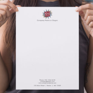 Buisness Logo Upload Modern Simple Letterhead