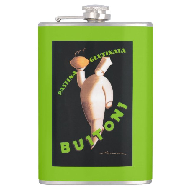 Buitoni Pasta Promotional Poster Flask (Front)