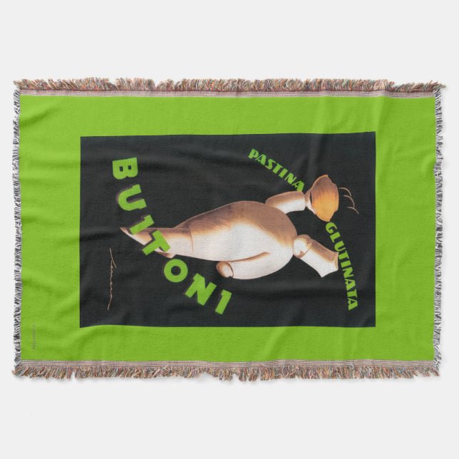 Buitoni Pasta Promotional Poster Throw Blanket (Front)