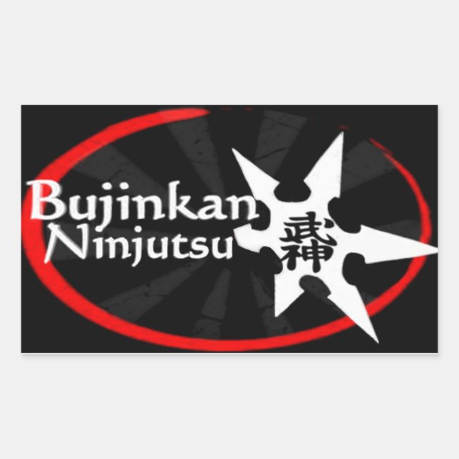 Bujinkan Ninjutsu Rectangular Sticker (Front)