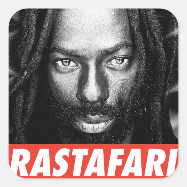 Buju Rastafari Rasta Bless One Love Roots Sticker  (Front)