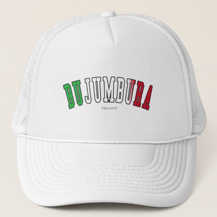Bujumbura in Burundi National Flag Colors Trucker Hat