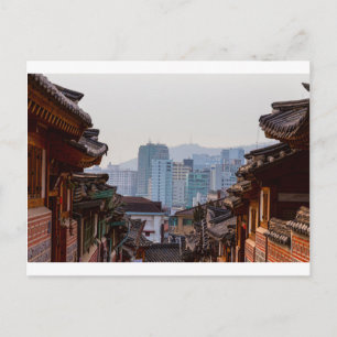 Bukchon Hanok Village Contrast Postcard