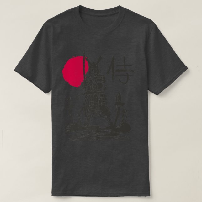 Buke Samurai Warrior  Sengoku Jidai Katana Fighter T-Shirt (Design Front)