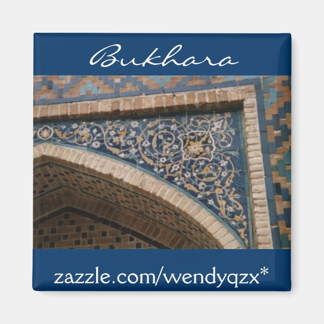 Bukhara blue tile arch magnet (Front)