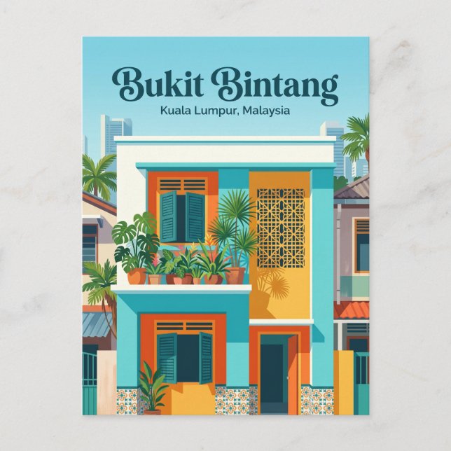 Bukit Bintang Malaysia Postcard (Front)