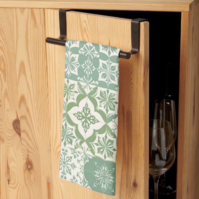Buko Pandan Green  Kitchen Towel (Thirds Fold)