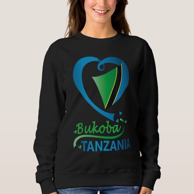 Bukoba Tanzania Flag Tanzanian Men Women Sweatshirt (Front)