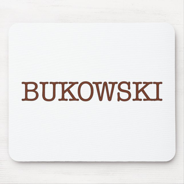 Bukowski Mouse Pad (Front)