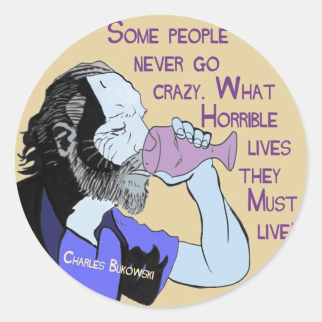 Bukowski Sticker (Front)