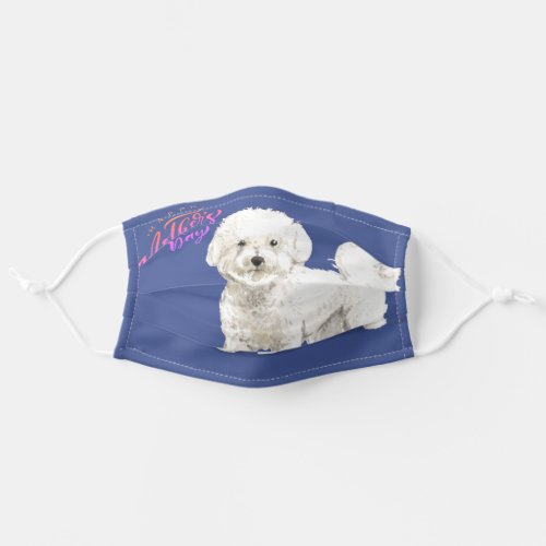 Buksi _ Havanese Maltese Shih tzuBichon lovers Adult Cloth Face Mask