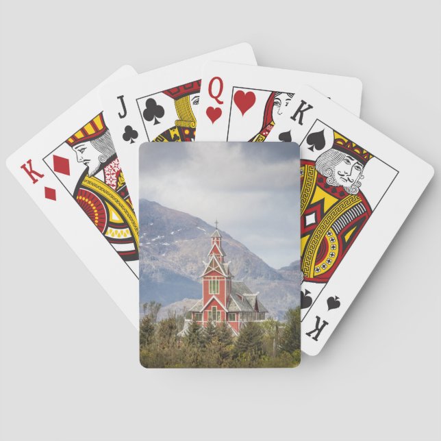 Buksnes Church Lofoten Norway Poker Cards (Back)