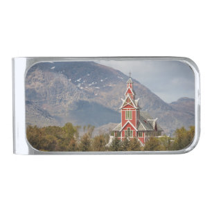 Buksnes kirke Lofoten Silver Finish Money Clip