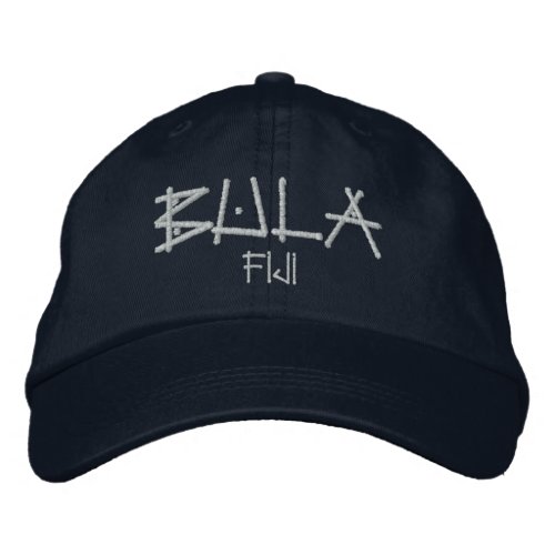 Bula Fiji Embroidered Baseball Cap