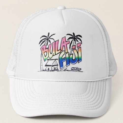 Bula Fiji Mesh Trucker Hat Cap