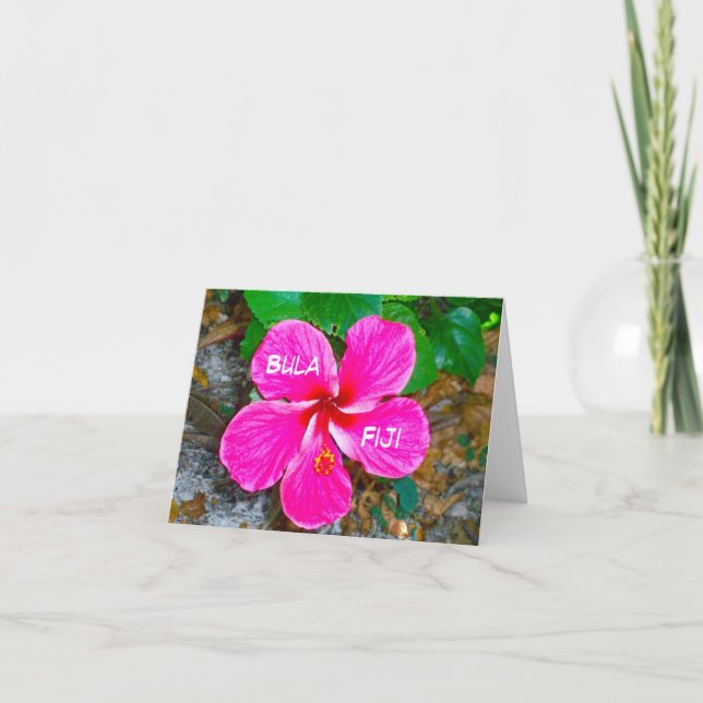 Bula, Fiji Notecard (Front)