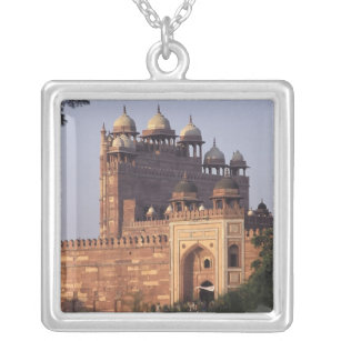 Buland Darwaza Gate of Victory) to the Dargah Silver Plated Necklace