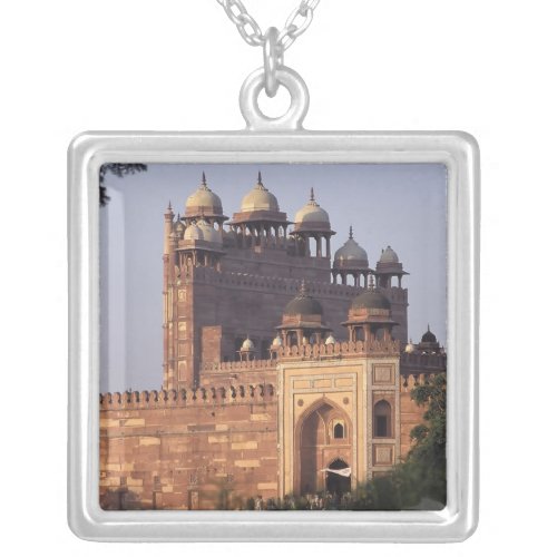 Buland Darwaza Gate of Victory to the Dargah Silver Plated Necklace