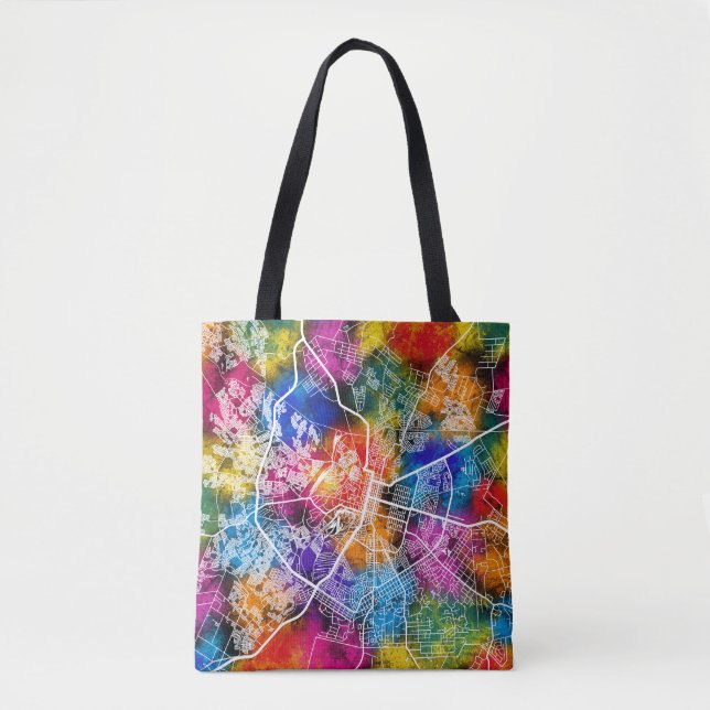 Bulawayo Zimbabwe City Map Tote Bag (Front)