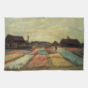 Bulb Fields by Vincent van Gogh Kitchen Towel