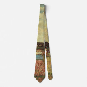 Bulb Fields by Vincent van Gogh Neck Tie