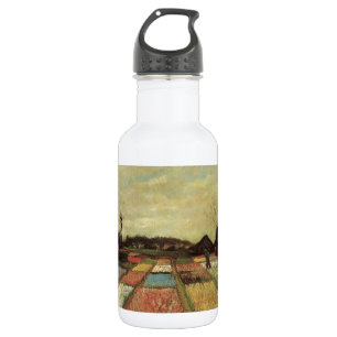 Bulb Fields by Vincent van Gogh. Stainless Steel Water Bottle