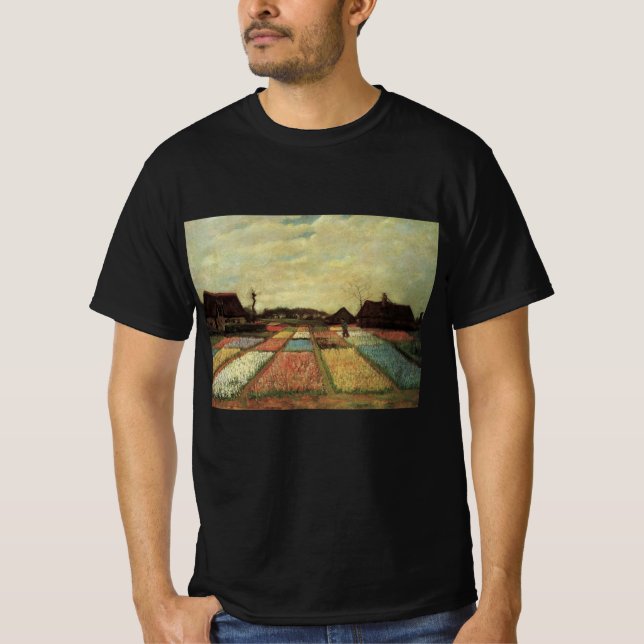 Bulb Fields by Vincent van Gogh T-Shirt (Front)
