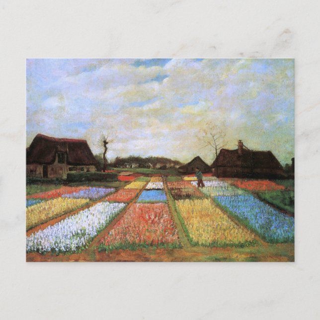 Bulb Fields Holland (F186) Van Gogh Fine Art Postcard (Front)
