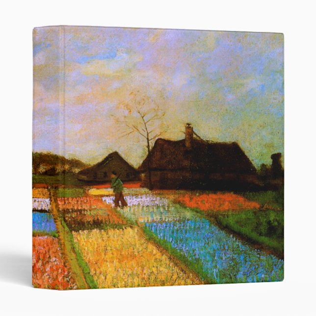 Bulb Fields Holland Van Gogh Fine Art Binder (Front/Spine)