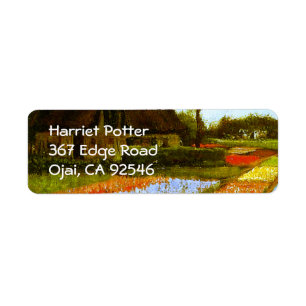 Bulb Fields Holland Van Gogh Fine Art Label