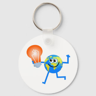 Bulb Globe Keychain