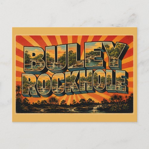 Buley Rockhole NT Australia Monsoon Forest Rock Postcard