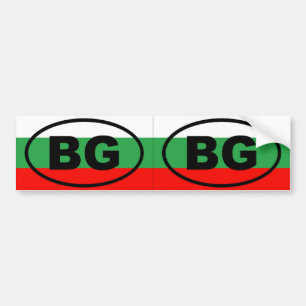 Bulgaria - BG - European oval Bumper Sticker