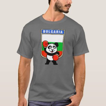 Bulgaria Boxing Panda T-shirt by cuteunion at Zazzle