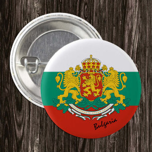 Bulgaria button, patriotic Bulgarian Flag fashion Button