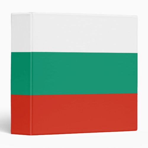 Bulgaria Flag 3 Ring Binder