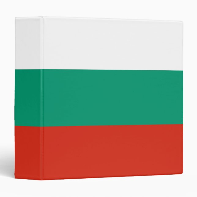 Bulgaria Flag 3 Ring Binder (Front/Spine)